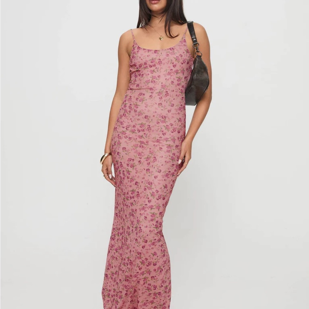 Princess Polly Floral Pink Maxi Dress - NWT